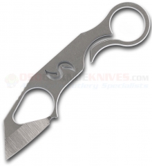 Liong Mah Designs Xenobit Karambit Neck Knife Fixed (2.0 Inch S35VN Satin Plain Blade) Stainless Handle + Kydex Sheath LMDXE
