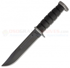 KA-BAR 1292 D2 Extreme Fighting/Utility Knife Fixed (7 Inch D2 Black Plain Blade) Black Kraton G Handle + Kydex Sheath KA1292