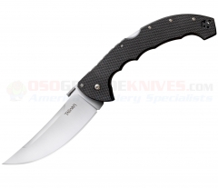 Cold Steel Talwar XL Tri-Ad Lock Folding Knife (5.5 Inch S35VN Satin Plain Blade) Black G-10 Handle 21TBX