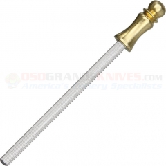 Mini Pocket Sharpening Steel Rod (Measures 3.375 Inch Overall-2.50 Inch Sharpening Steel) Sharpens Plain or Serrated Blades SR320