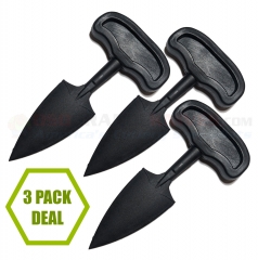 Stealth Tactical Concealed Push Dagger Weapon Set (Super Tough 2.5 Inch 100% Non-Metallic Polymer Double-Edge Blade) 3 Pack Set STEALTH3PK