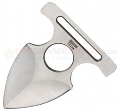 BenchMark Push Dagger Knife (1.75 Inch Satin Stainless Double-Edge Blade) Black Nylon Sheath BMK028
