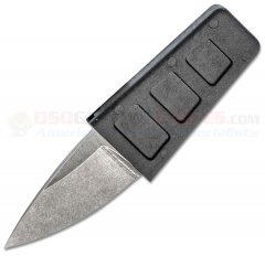 TEKNA Knives XTRA EDGE Watersports Keyring Neck Knife Fixed (1.45 Inch Drop Point Plain Blade) Black Handle + Sheath TEKXE