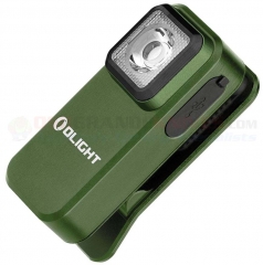 Olight Oclip OD Green Aluminum (Rechargeable Battery Powered Clip Light LED Flashlight) 300 Max Lumens OLTOCLIPODG