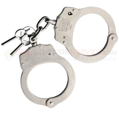 Streetwise Nickel Plated Steel Handcuff (Double-Lock Handcuffs) Keys Included CEP95036