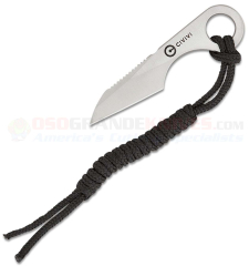 CIVIVI Knives Gramis Neck Knife Fixed (1.02 Inch 14C28N Satin Sheepsfoot Plain Blade) Skeletonized Handle + Kydex Sheath C23004-2 CIVC230042