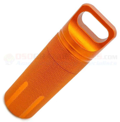 Marble's Survival Capsule (Orange Military Grade Aluminum Waterproof Storage Case Medicine Bottle) MR688