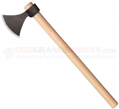 Cold Steel Norse Hawk Tomahawk Axe (5.5 Inch Drop Forged 1055HC Hawk w/ 4 Inch Edge) 22 Inch American Hickory Handle 90N