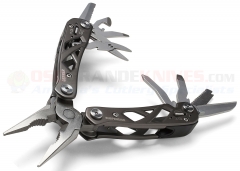 Gerber Suspension Spring-Loaded Needlenose Multi-Plier Multi-Tool (3.5 Inches Closed) Gray Stainless Handle + Nylon Sheath 22-01471