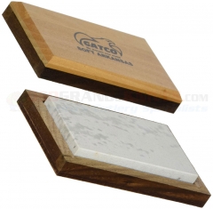 GATCO Natural Soft Arkansas Sharpening Stone (4 x 2 x .50 Inch) Wood Case 80040