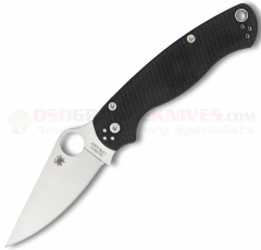 Spyderco C81GP2 ParaMilitary 2 Compression Lock Folding Knife (3.44 Inch CPM-S30V Satin Plain Blade) Black G10 Handle