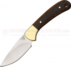 Buck Knives 113 Ranger Skinner Hunting Knife Fixed (3.13 Inch 420HC Stainless Satin Plain Drop Point Blade) American Walnut Handle + Black Leather Sheath 0113BRS