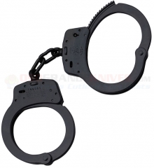 Smith & Wesson 100B Standard Handcuffs Blue (Black) Finish (Police Issue Double-Lock Chained Link Handcuffs) SW100B