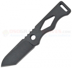 TOPS Knives Chico Tanto Knife Fixed (1.875 in. 1095HC Black Plain Blade) Skeletonized Handle + Kydex Sheath TPCHI01