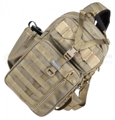 MaxPedition 432K Kodiak Gearslinger Single Shoulder Backpack Khaki (Concealed Carry Weapon Pack Gear Organizer) MX432K