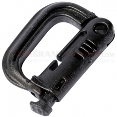 GrimLoc Locking D-Ring Lightweight Fastex Plastic Carabiner (Black) ITW41B