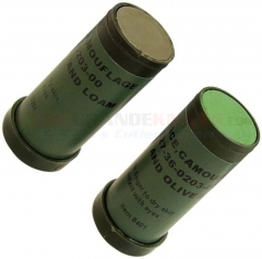 GI Camoflauge Face Paint, Green and Loam, NATO Approved Formula, Opens from both ends ATLA-5313