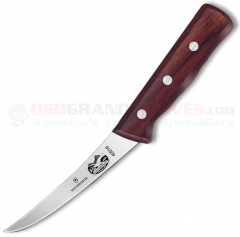 Victorinox Boning Knife (5 Inch Curved Semi-Stiff Blade) Rosewood Handle 5.6606.12 (Old Sku 40016)
