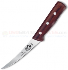 Victorinox Boning Knife (5 Inch Curved Flexible Blade) Rosewood Handle 5.6616.12 (Old Sku 40018) 
