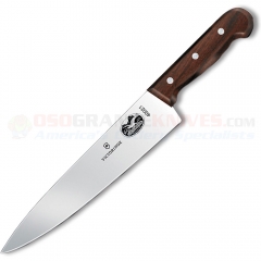 Victorinox Chefs Knife (10 Inch High Carbon Stainless Blade) Rosewood Handle 5.2000.25 (Old Sku 40021)