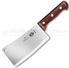 Victorinox Restaurant Cleaver Knife (7x3.5 Inch High Carbon Stainless Blade 1.5 lbs.) Rosewood Handle 5.4000.18 (Old Sku 40093)