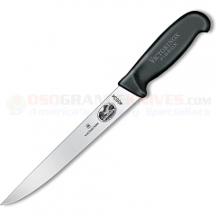 Victorinox Flank and Shoulder Knife (8 Inch Stiff High Carbon Stainless Steel Blade) Black Fibrox Handle 5.5503.20 (Old Sku 40534)