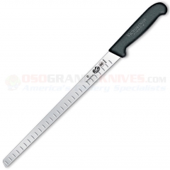 Victorinox Salmon Slicer (12 Inch Granton Edge High Carbon Stainless Steel Blade) Black Fibrox Handle 5.4623.30 (Old Sku 40643) r3fr3sh