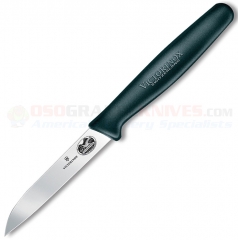 Victorinox Paring Sheeps Foot Knife (3.25 Inch Sheepsfoot Blade) Black Polypropylene Handle 5.0403.S (Old Sku 40806)