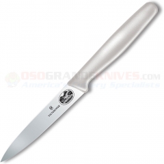 Victorinox Utility Knife (4 Inch Blade) Large White Nylon Handle 5.0707.S (Old Sku 40809)