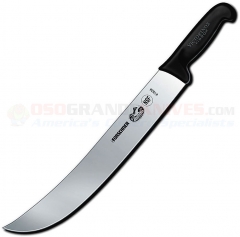 Victorinox Cimeter Butcher Knife (14 Inch Curved High Carbon Stainless Blade) Black Fibrox Handle 41534
