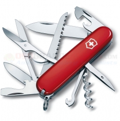 Victorinox Swiss Army Huntsman Multi-Tool Pocket Knife (91mm 3.62 Inches Closed) Red Handle 1.3713-033-X1 (Old Sku 53201)