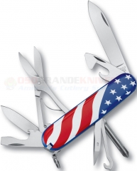 Victorinox Swiss Army Super Tinker US Flag Multi-Tool (91mm 3.5 Inches Closed) Red/White/Blue Stars & Stripes ABS Handle 1.4703.2E1-X1 (Old Sku 53342)