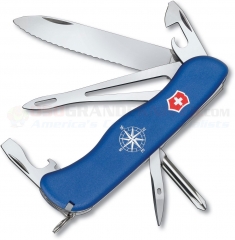 Victorinox Swiss Army Helmsman Lockblade Multi-Tool Folding Knife (4.37 Inch 111mm Closed) Blue Handle 53664