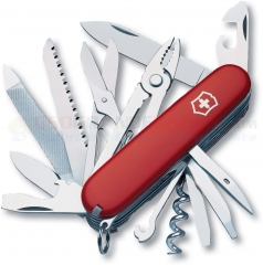 Victorinox Swiss Army Handyman Multi-Tool Pocket Knife (91mm 3.6 Inch Red Cellidor Handle) 1.3773-X2 (Old Sku 53722)