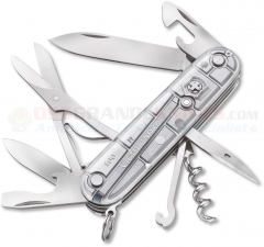 Victorinox Swiss Army Climber Multi-Tool Pocket Knife (91mm | 3.5 Inches Closed) Silver Tech Handle 1.3703.T7-033-X1 (Old Sku 54754)