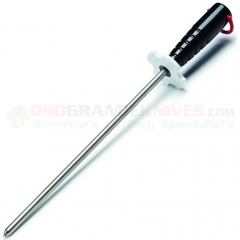 DMT DS2F Fine Grit Diamond Steel Sharpening Rod (12 Inch) Sanitary Black Plastic Handle DMTDS2F