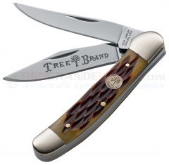 Boker Copperhead 2-Blade Pocket Knife (3.75 Inches Closed) Brown Jigged Bone Handle 110723