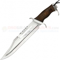 Rambo Rambo III Sylvester Stallone Signature Edition Knife Fixed (13.0 Inch Clip Point Bowie Blade) Hardwood Handle + Buffalo Leather Sheath 9297