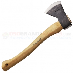 Condor Tool & Knife Greenland Pattern Axe (5.5 x 3.625 Inch 1045HC Head) American Hickory Handle + Leather Sheath 4070EW