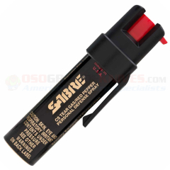 Sabre Pocket Self Defense 3 in 1 Spray (Police Strength .75 oz. Pepper Spray Unit with Clip) SA70022