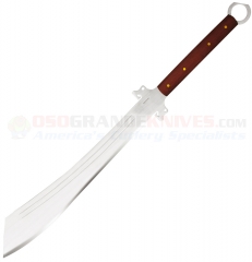 Condor Tool & Knife Dynasty Dadao Sword (21.25 Inch Carbon Steel Blade) Hardwood Handle + Leather Sheath 35819HC