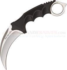 United Cutlery Honshu Karambit Fixed (4.0 Inch Hawkbill Satin Plain Blade) Overmolded Handle + Shoulder Sheath 2977