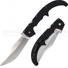 Cold Steel XL Espada G10 Folding Knife (7.5 Inch AUS10A Stonewash Plain Blade) Black G10 Handle 62MGC