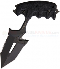 Extrema Ratio SERE 2 GOI Push Dagger (5.83 Inch Tanto Double-Edge Black Combo Blade) Black Forprene Handle + Kydex Sheath EX0494BLK