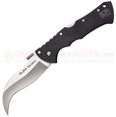 Cold Steel Black Talon II Tri-Ad Lock Folding Knife (4 Inch S35VN Satin Plain Blade) Black G10 Handle 22B