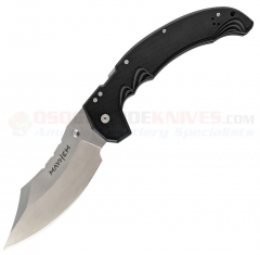 Cold Steel Mayhem ATLAS Lock Mega Folding Knife (6 Inch AUS-10A Clip Point Modified Cleaver Blade) Black/Gray G10 Handle CS-FL-60DPLM