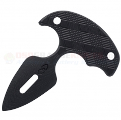 Punch Arrow Push Dagger Non-Detectable Knife Fixed (2.00 Inch Double-Edge Non-Metal G-10 Blade) Black G10 Handle VZPAB