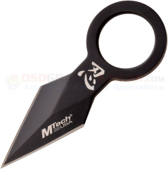 MTech Dagger Neck Knife Fixed Blade (1.75 Inch 3Cr13 Black Double-Edge Blade) Kydex Sheath MT2092BK