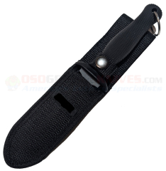 Premium Nylon Dagger Sheath for the Cold Steel FGX Boot Blade I (CS92FBA) Black Heavy-Duty Form Fitted Cordura Nylon w/ Button Closure MT097SH