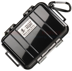 Pelican 1020 Micro Case Black (6.38 x 4.75 x 2.13 in.) Waterproof & Dustproof Hard Drybox PL1020S-BK